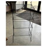 45" Black Wire Metal Shelving Unit
