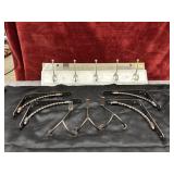 8 pc. Bundle hook board and industrial style