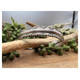 .925 Sterling Silver Solid Cuff Bracelet with