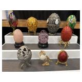 10pc misc bundle of decorative eggs. Includes