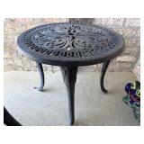 Black Iron Outdoor Patio Table