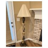 Tall Floor Lamp with Large Tassel, Works Nicely.