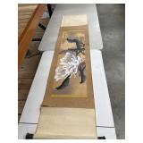 A traditional Japanese hanging scroll, known as a