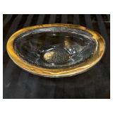 Annie Glass Roman Antique serving bowl handcrafted