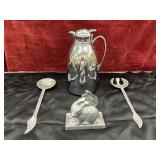 4 pc.vintage Alfi chrome thermal carafe with a