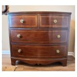 Antique Chest of Drawers with Inlay Accents
