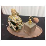 Decorative perfume Bottles, with Pink Tray