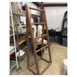 Large Wood Quilt Ladder Hanging Rack Solid Wood
