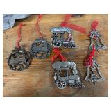 Gloria Duchin, genuine Pewter Ornaments Wreaths,