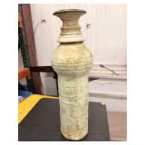 Vintage McCarty Pottery Dirty Jade 19ï¿½ Candlestick