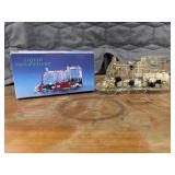 Liquid Wave Train Locomotive Paperweight with Box