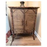 Petite Bamboo Style Accent Cabinet (1 of 2)