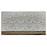 15pc Cut-Glass Bundle, 7pc Bowls & 8pc Plates