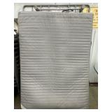 Folding Metal/Wooden Bed Frame w/ Sultan Mattress
