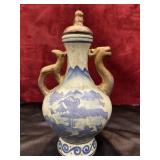 vintage porcelain ewer, styled after Chinese