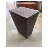 Lamont Home Carly Hamper in chocolate brown
