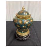 Early 20th Century Chinese Cloisonne Vase w/ top
