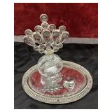 2 pc.decorative glass perfume bottle with a