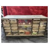 vintage Akro-Mils metal small parts organizer