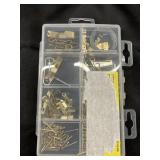 Bundle of picture hangers, calculator deck file
