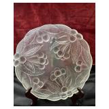 2 pc. vintage Mikasa "Bountiful Cherries" crystal