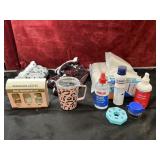 Bundle of First Aid Items, Plush Slippers, Leopard