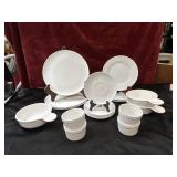 20 pc. Centura white plates, saucers, porcelain