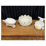 Easter Deco Bundle - Wheelbarrow, Bowl, Bunny