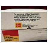 2 Kodak carousel Transvue 140 slide trays