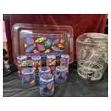 10 pc. tropical fish 3-piece barware set