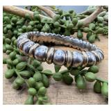 .925 Sterling Silver Bangle Bracelet, Marked