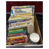 Box of Childrenï¿½s books. Clifford, Sesame Street,