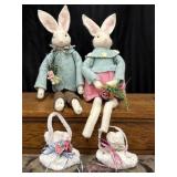 Felt Bunny Rabbits Easter Decorations