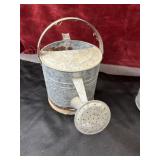 rustic, vintage galvanized steel garden watering