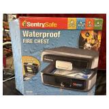 Sentry safe waterproof fire chest with key