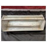 vintage metal storage container, possibly used as