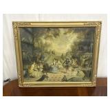 ï¿½The Garden Partyï¿½ Art Print Ornate Gold Frame