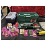 2 Tool Boxes with Tools, Flashlights, Picture