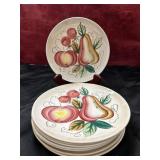 8pc. vintage Japanese ironstone fruit pattern