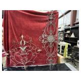 2 Ornate Decorative Metal Wall Hanging Panels