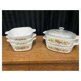 5 CorningWare "Spice of Life" Casserole Dishes