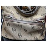 beige Dooney & Bourke jacquard signature monogram