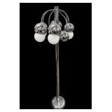 Mid-Century 70s Chrome Globe Space Age Floor Lamp