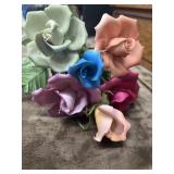 Capodimonte porcelain roses handcrafted in Italy.