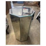 Vintage postmodern octagonal pedestal stand