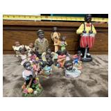 Vintage African American resin figurines from