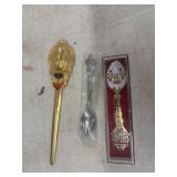 Letter opener with souvenir spoons