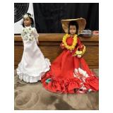 vintage Hawaiian wedding bride doll sold on a