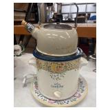 Farberware Dorchester stoneware platter and Rival