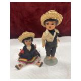 2 Mexican souvenir dolls